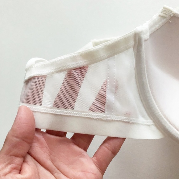 Smart & Sexy Lace Bra Full Coverage White Lace Overlay Size 34D EUC - Picture 4 of 6